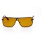 Водительские сонцезащитные очки стандарт 11063 коричневые с жёлтой линзой . Photo 2