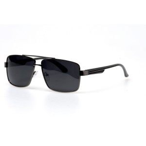 Водительские сонцезащитные очки стандарт 11065 чёрные с чёрной линзой 