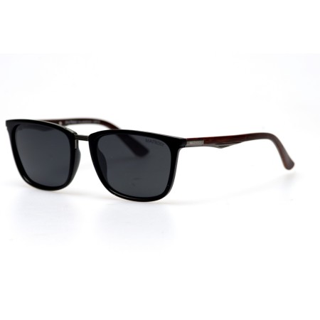 Водительские сонцезащитные очки стандарт 11080 чёрные с чёрной линзой 