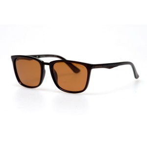 Водительские сонцезащитные очки стандарт 11082 коричневые с коричневой линзой 