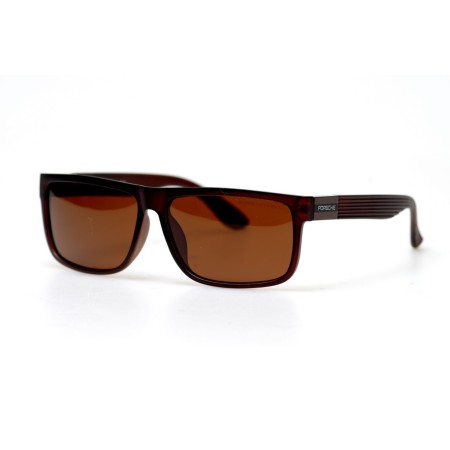 Чоловічі сонцезахисні окуляри 10896 коричневі з коричневою лінзою 