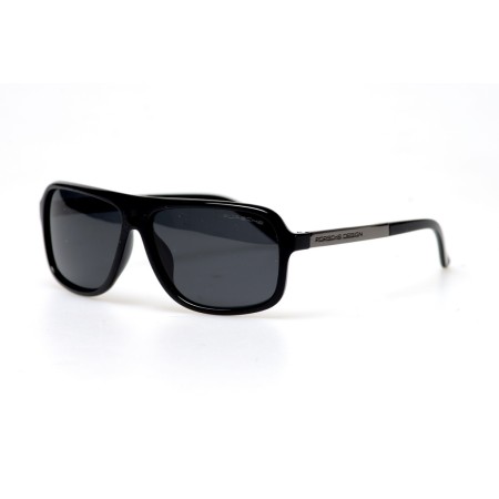 Cонцезахисні окуляри для водіїв стандарт 11086 чорні з чорною лінзою 