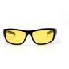Водительские сонцезащитные очки спорт 11076 чёрные с жёлтой линзой 