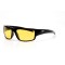 Cонцезахисні окуляри для водіїв спорт 11076 чорні з жовтою лінзою . Photo 1