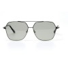 Мужские сонцезащитные очки 10910 серебряные с серой линзой 
