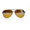 Водительские сонцезащитные очки авиатор 10741 чёрные с коричневой линзой . Photo 2