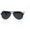 Водительские сонцезащитные очки авиатор 11048 чёрные с чёрной линзой . Photo 2