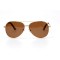 Водительские сонцезащитные очки авиатор 11051 золотые с коричневой линзой . Photo 2