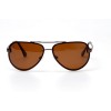 Водительские сонцезащитные очки авиатор 11064 коричневые с коричневой линзой 