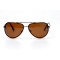 Водительские сонцезащитные очки авиатор 11064 коричневые с коричневой линзой . Photo 2