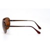 Водительские сонцезащитные очки авиатор 11064 коричневые с коричневой линзой 
