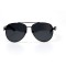 Водительские сонцезащитные очки авиатор 11067 чёрные с чёрной линзой . Photo 2