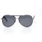 Водительские сонцезащитные очки авиатор 11070 серебряные с чёрной линзой . Photo 2