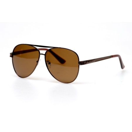 Cонцезахисні окуляри для водіїв авіатор 11088 коричневі з коричневою лінзою 
