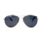 Водительские сонцезащитные очки авиатор 12091 серебряные с чёрной линзой . Photo 2