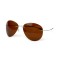 Водительские сонцезащитные очки авиатор 12093 серебряные с коричневой линзой . Photo 1