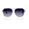 Мужские сонцезащитные очки 10921 серебряные с серой линзой 
