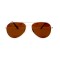 Водительские сонцезащитные очки авиатор 12095 серебрянные с коричневой линзой . Photo 2