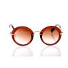 Дитячі сонцезахисні окуляри 10437 коричневі з коричневою лінзою 