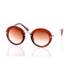 Детские сонцезащитные очки 10437 коричневые с коричневой линзой 