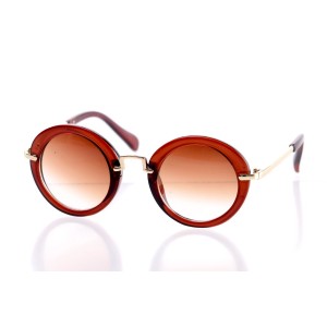 Дитячі сонцезахисні окуляри 10437 коричневі з коричневою лінзою 