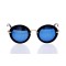 Дитячі сонцезахисні окуляри 10439 чорні з синьою лінзою . Photo 2