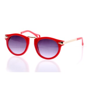 Детские сонцезащитные очки 10450 красные с фиолетовой линзой 