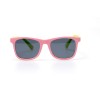 Детские сонцезащитные очки 10717 розовые с чёрной линзой 