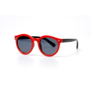 Детские сонцезащитные очки 10727 красные с чёрной линзой 