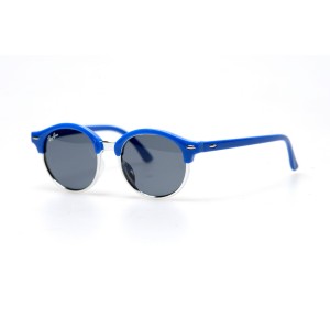 Дитячі сонцезахисні окуляри 10733 сині з чорною лінзою 