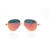 Дитячі сонцезахисні окуляри 11036 прозорі з помаранчевою лінзою 