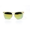Детские сонцезащитные очки 11040 прозрачные с зелёной линзой 