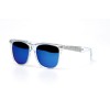 Детские сонцезащитные очки 11044 прозрачные с синей линзой 