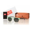 Ray Ban Clubmasters сонцезахисні окуляри 8186 зелені з зеленою лінзою 