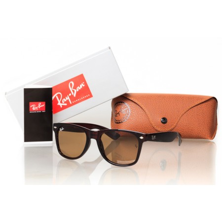 Ray Ban Wayfarer сонцезахисні окуляри 8195 коричневі з коричневою лінзою 