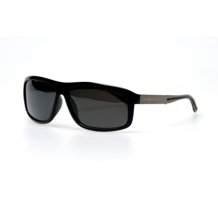 Чоловічі сонцезахисні окуляри 10932 чорні з чорною лінзою 