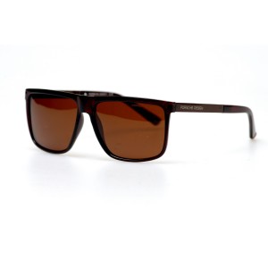 Мужские сонцезащитные очки 10933 коричневые с коричневой линзой 