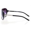 Мужские сонцезащитные очки 7374 чёрные с фиолетовой линзой 