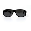 Мужские сонцезащитные очки 10938 чёрные с чёрной линзой 