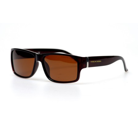 Чоловічі сонцезахисні окуляри 10940 коричневі з коричневою лінзою 