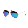 Ray Ban Aviator (каплі) сонцезахисні окуляри 10660 золоті з синьоюлінзою 