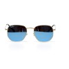 Ray Ban Aviator (каплі) сонцезахисні окуляри 10663 золоті з синьоюлінзою 