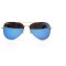 Ray Ban Aviator (каплі) сонцезахисні окуляри 10672 золоті з синьоюлінзою . Photo 3