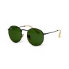 Ray Ban Metal (круглі) сонцезахисні окуляри 12449 чорні з зеленоюлінзою 