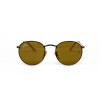 Ray Ban Metal (круглі) сонцезахисні окуляри 12453 коричневі з коричневоюлінзою 