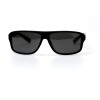 Мужские сонцезащитные очки 10943 чёрные с чёрной линзой 