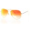 Ray Ban Original сонцезахисні окуляри 7557 золоті з помаранчевою лінзою . Photo 2