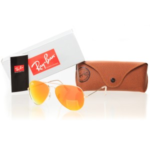 Ray Ban Original сонцезахисні окуляри 8287 золоті з помаранчевою лінзою 