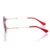 Іміджеві сонцезахисні окуляри 10094 золоті з червоною лінзою 