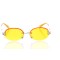 Имиджевые сонцезащитные очки 10095 серебряные с жёлтой линзой . Photo 2